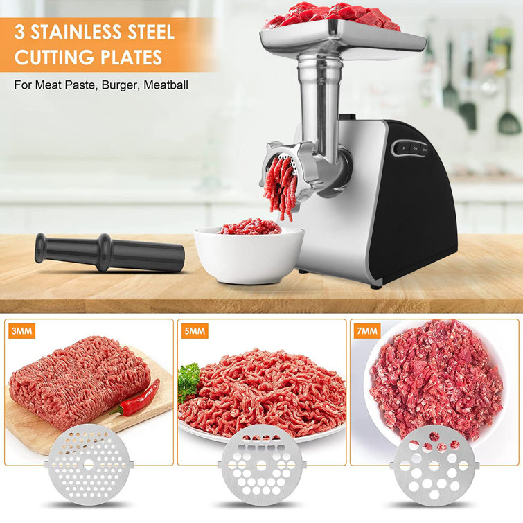 Meat grinder 2025 slicer combo